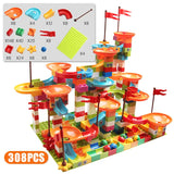 77-308PCS Marble Race Run Big Block Compatible City