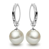 Classic Fashion 925-sterling-silver Earrings pendientes Pearl Drop Earrings