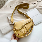 Fashion Saddle Women Bag One Shoulder Handle Trend