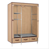 Non-Woven Fabrics Wardrobe Coffee Fabric Closet Portable Folding