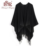 Cashmere Winter Warm Ponchos And Capes For Women