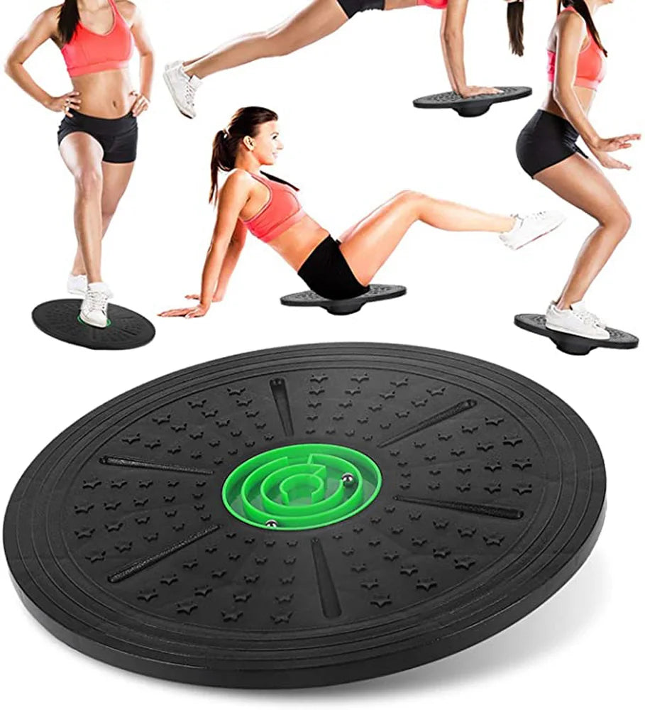 Yoga Balance Board Disc Stability Round Plates Exercise