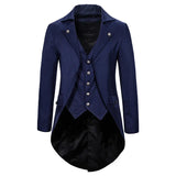Gothic Victorian Tailcoat Jacket Men Steampunk Medieval Cosplay