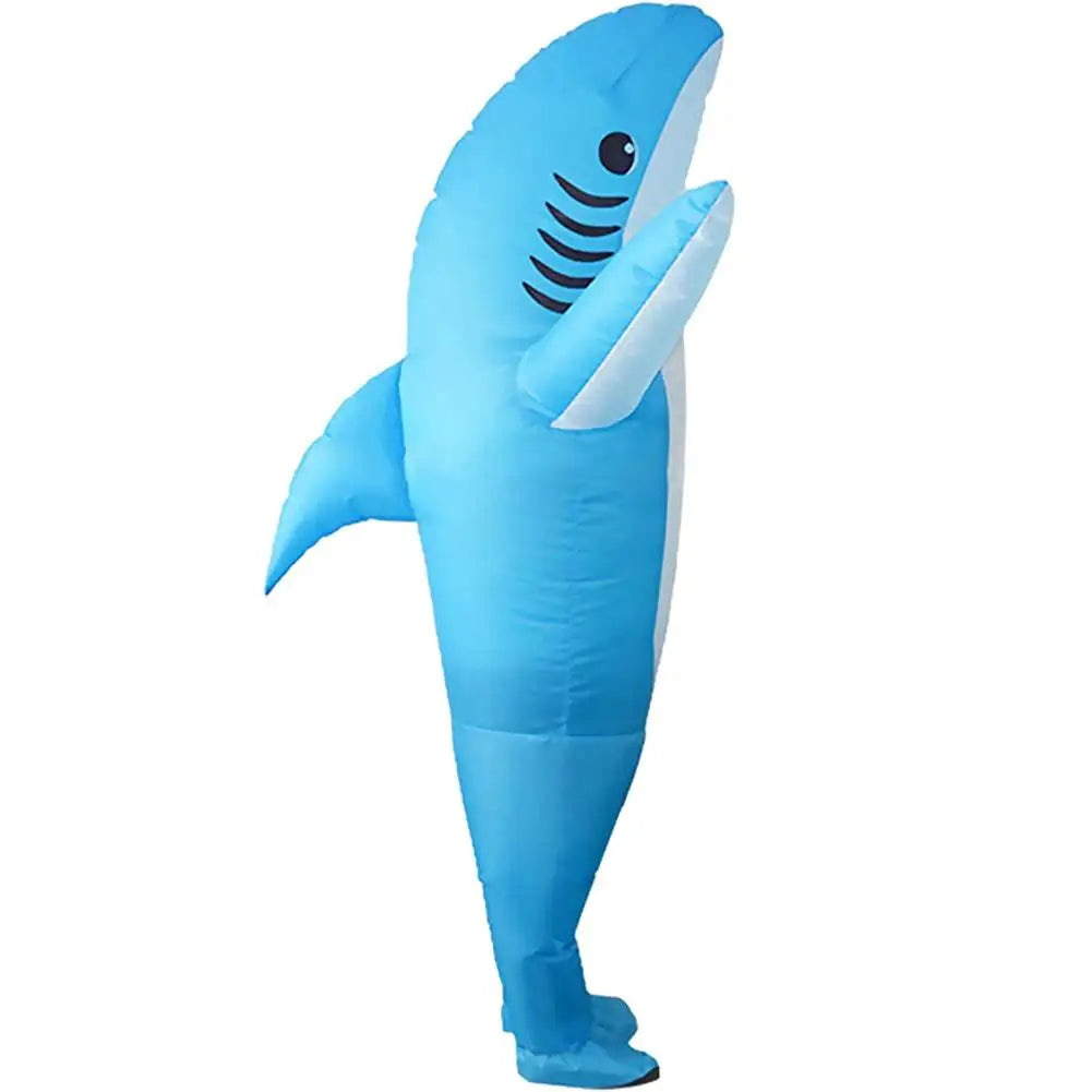 Inflatable Costume Shark Game Fancy Dress Party Jumpsuit