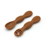 BPA Free Baby Pre-Spoon Set Silicone Self Feeding