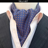Men Vintage Polka Dot Wedding Formal Cravat Ascot
