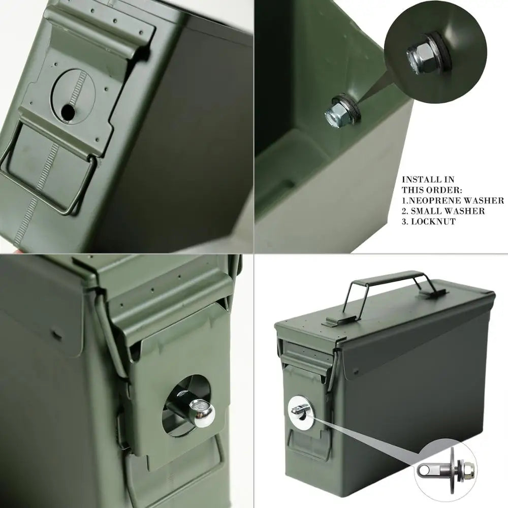 30 Cal Metal Ammo Case Can Military and