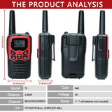 2/4/6 PCS ABBREE Walkie Talkie PMR/FRS UHF Mini