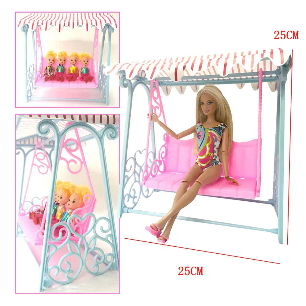 1 Set Doll Accessories Princess Pink Cute Garden