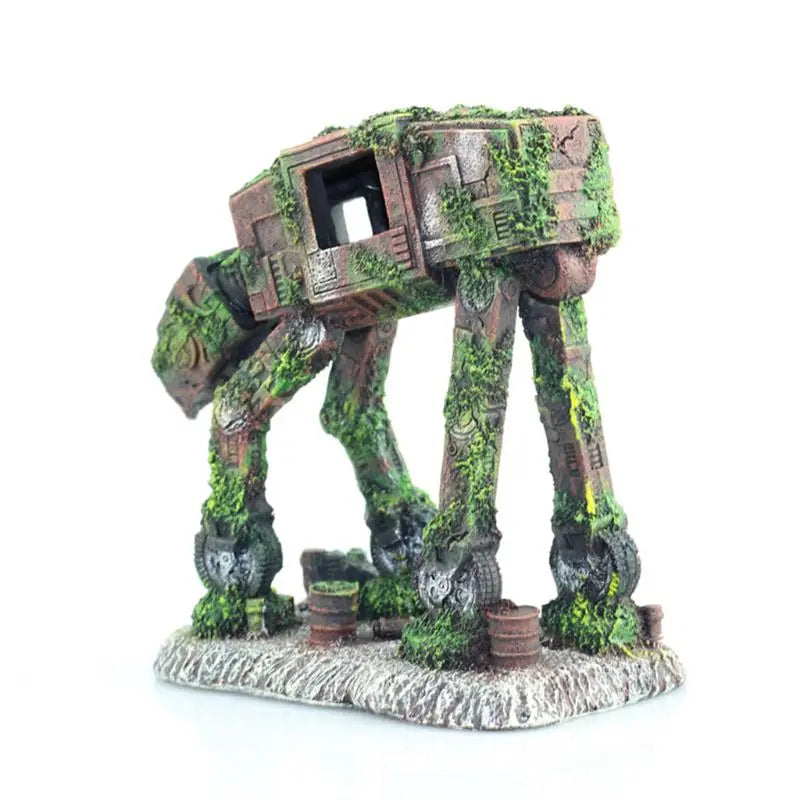 Autobot Robot Dog Shape Aquarium Landscape Decorations Simulation