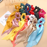 1PC New Women Scrunchie Ribbon Elastic Hair Bands