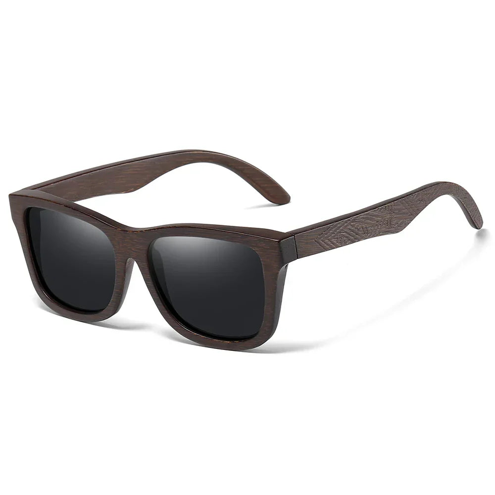 GM Natural Bamboo Wooden Sunglasses Handmade Polarized Glasses