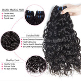 Brazilian Water Wave Bundles With Frontal 13x4 100%