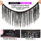 CRANBERRY Hair Deep Wave Human Hair Bundles With