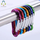 30PCS Aluminum Carabiner Key Chain Clip Outdoor Camping