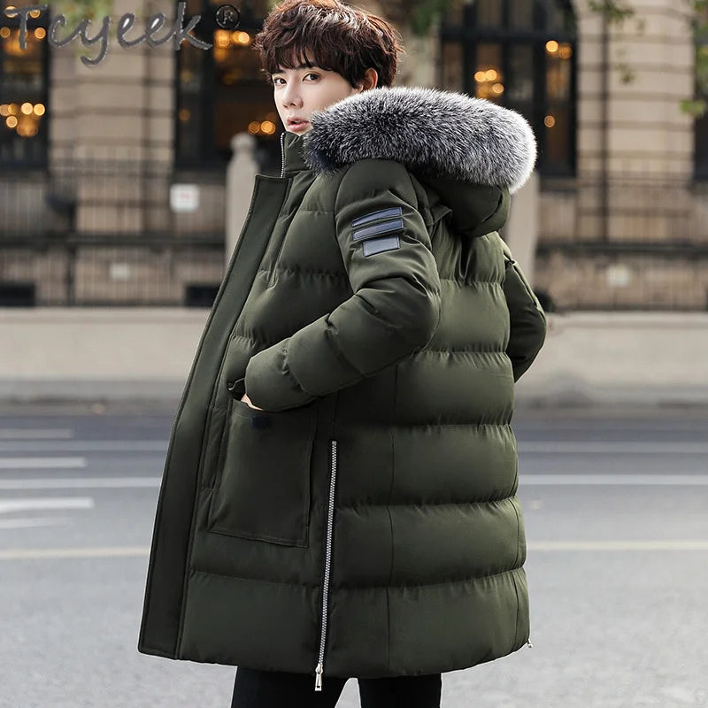 Jacket Winter Men Clothing Streetwear Down Cotton Coat