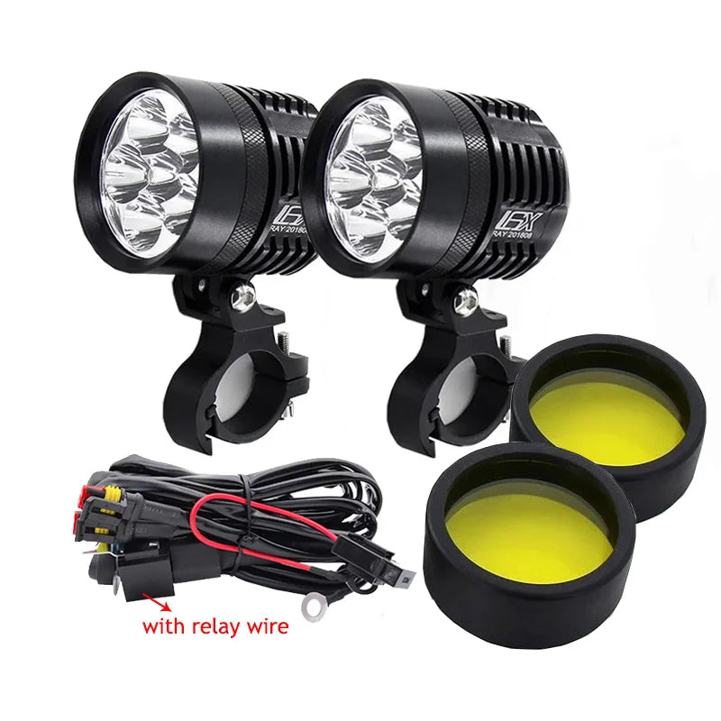 2x 12000lm 6000K Led Motorcycle bike Headlight bulb