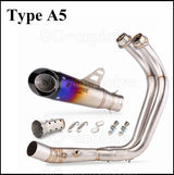 For Yamaha MT07 FZ07 Motorcross Exhaust Front Pipe