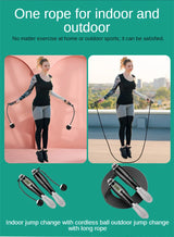 Cordless Electronic Skipping Rope Gym Fitness Crossfit Skipping