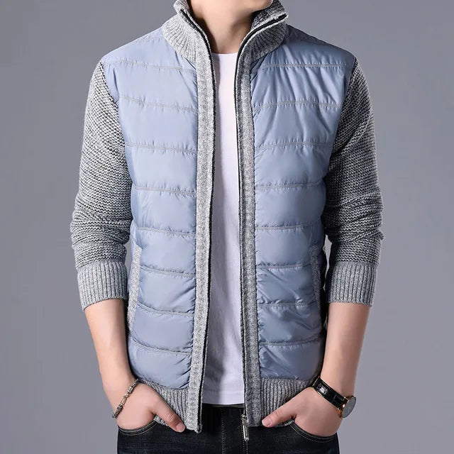 New Men's Thick Sweater Coat Male Autumn Winter