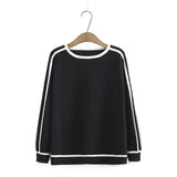 Womens Sweaters Plus Size Fashion Autumn Jumper Striped