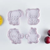 4pcs Creativity Slimes Play Dough Bear Elephant Lion