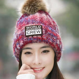 Winter Hats for Woman Thicker Beanies Knitted Cap