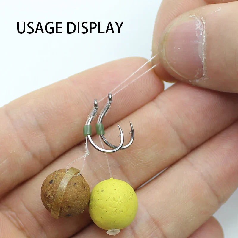 20pcs Hair Carp Rig Accessories Carp Fishing Hooks