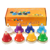 8-Note Hand Bell Children Music Toy Rainbow Percussion