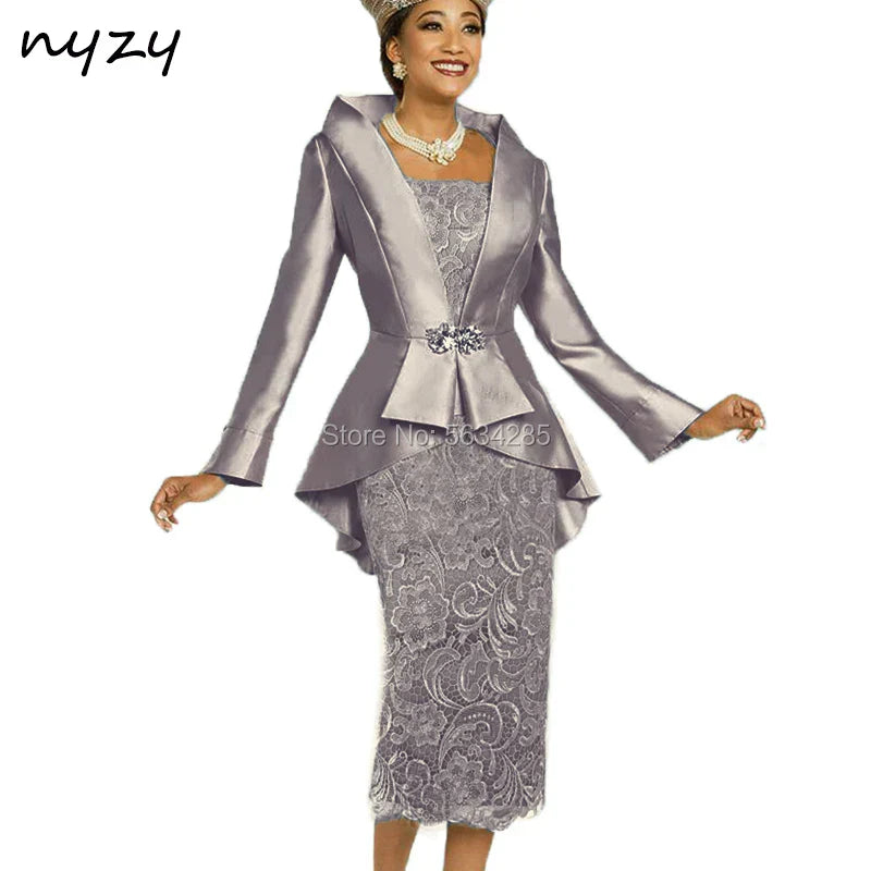 2 Piece Gold Mother of the Bride Groom