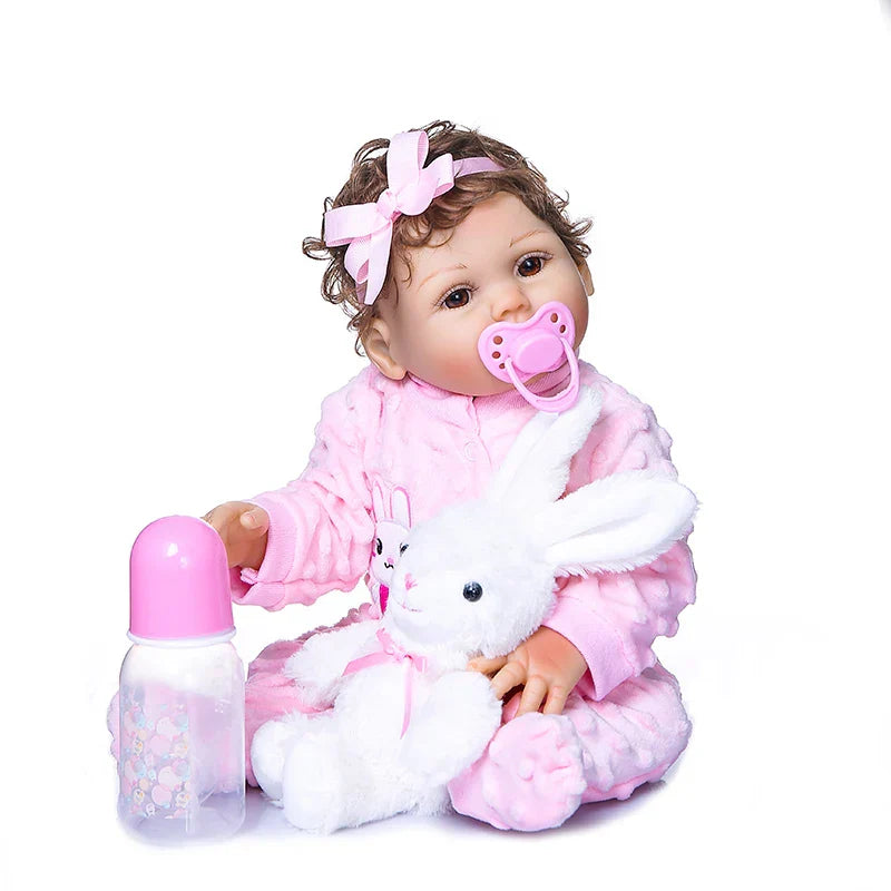 47CM Original NPK full body solicone bebe doll