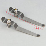 A Pair Stainless Steel Specimen Presser Holder Slides