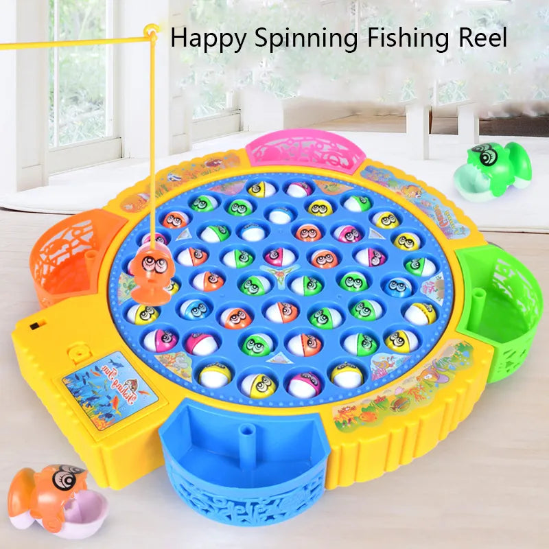 New Kids Fishing Toys Electric Rotating Fishing Play