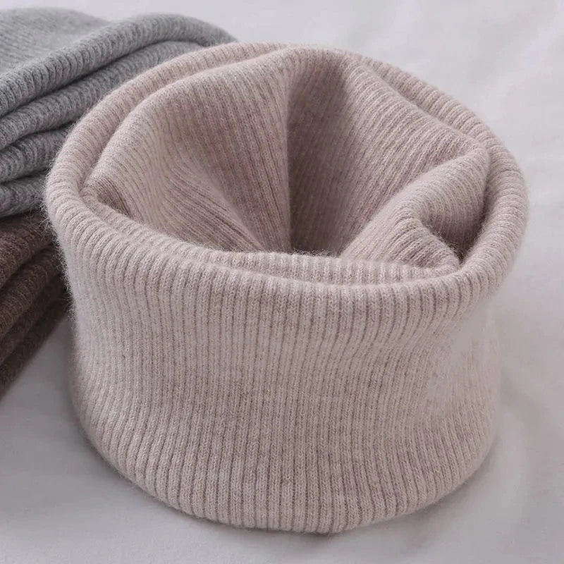 Korean Solid Color Cashmere Collar Pullove Warm Scarf