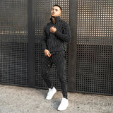 2020 New 3D Plaid Men's Sports fitness Zipper