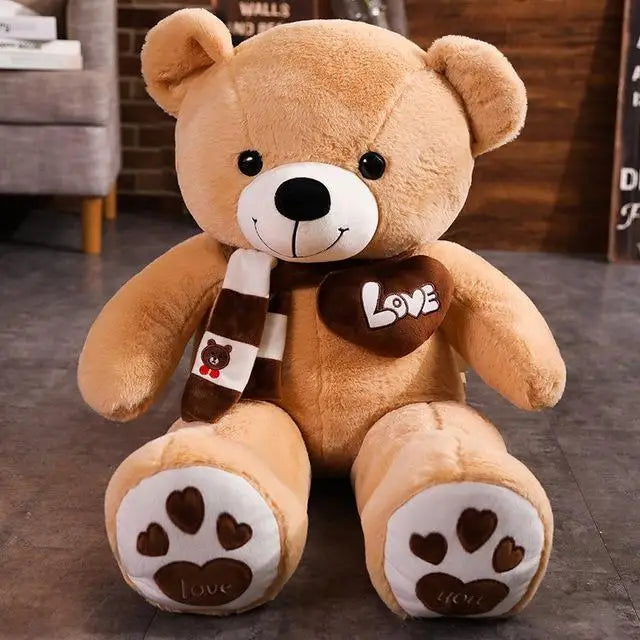 High Quality 4 Colors Teddy Bear With Scarf