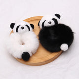 2pcs Plush Animal Scrunchie Set Elastic Hair tie