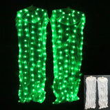 Silk LED Rainbow Dance Fans Women Belly