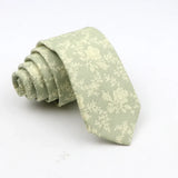 New Floral Tie For Men Skinny Casual Cotton