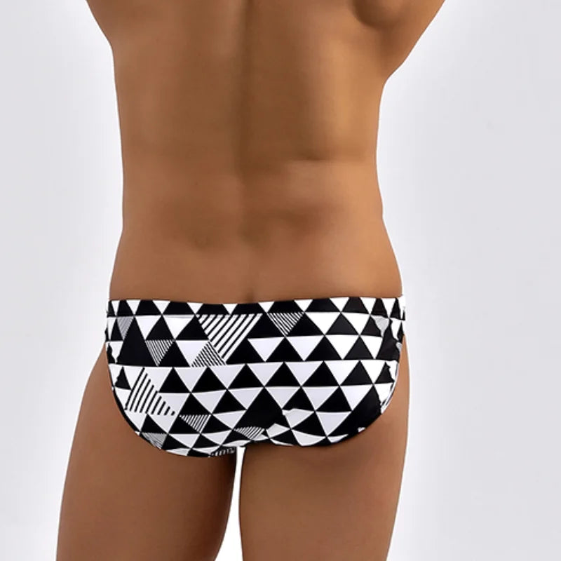 Hig Leg Sexy Gay Mens Swimwear Swim Briefs