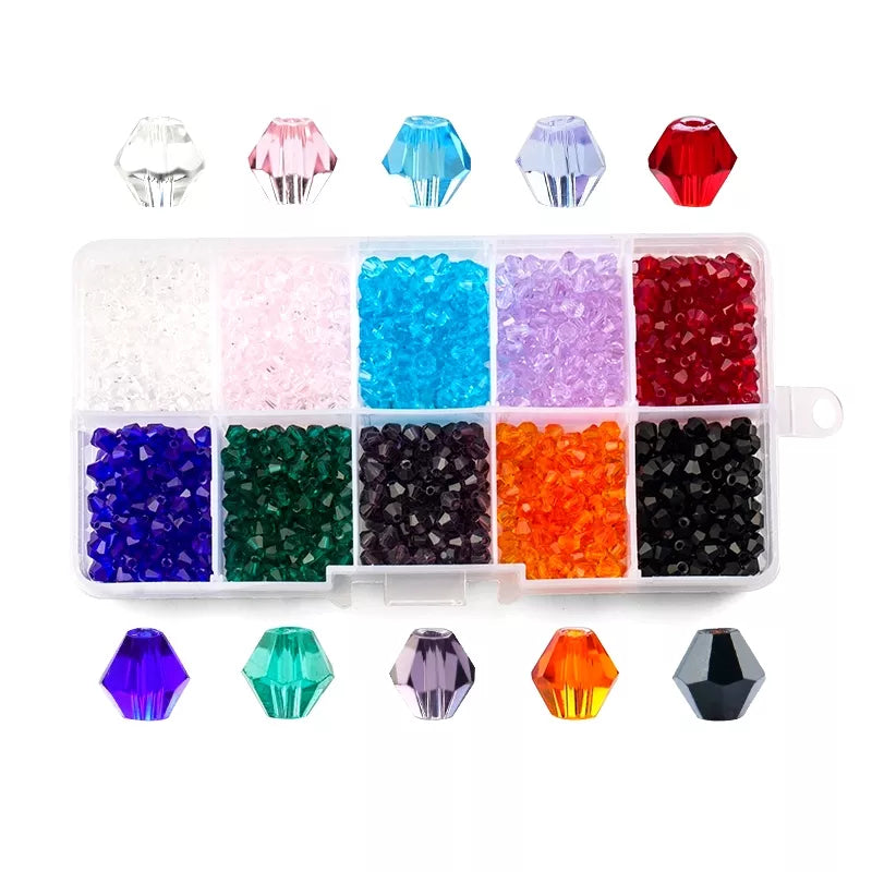 Wholesale 4mm6mm Bicone Beads glass beads Crystal Beads