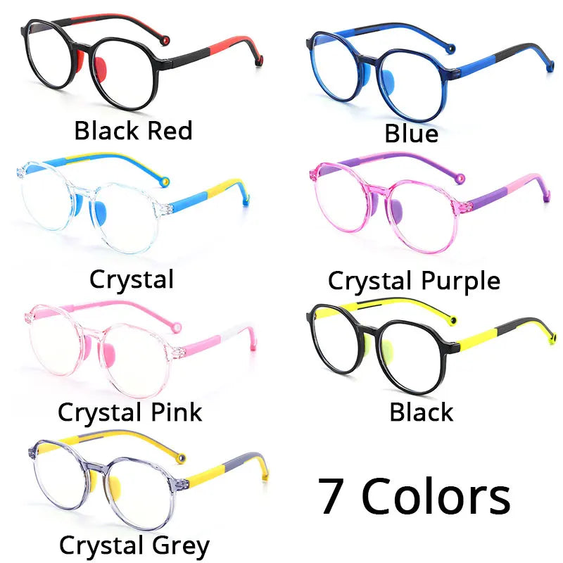 Children&#39;s Computer Blue Anti Light Glasses Girl Boys