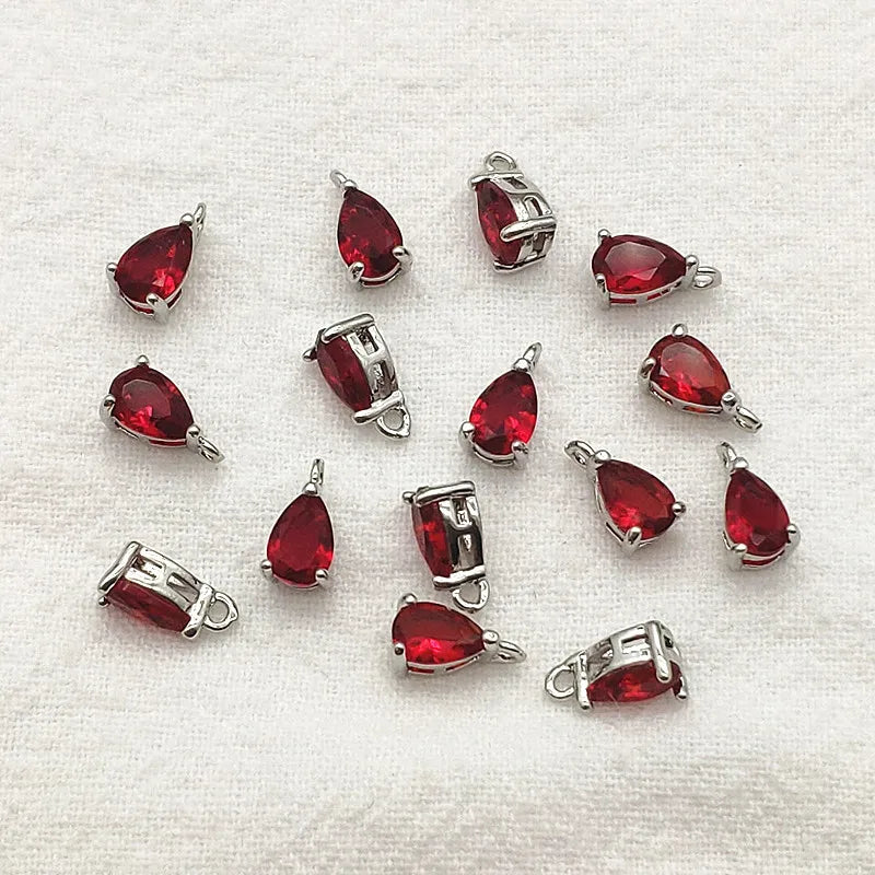 New Arrival! 8x5mm 100pcs Crystal Micro inlay Drop