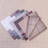 5Pcs Multicolor Plaid Stripe Men Pocket Squares Business