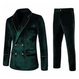 Men's High-end Velvet Suits Dress Jacket Party Costumes