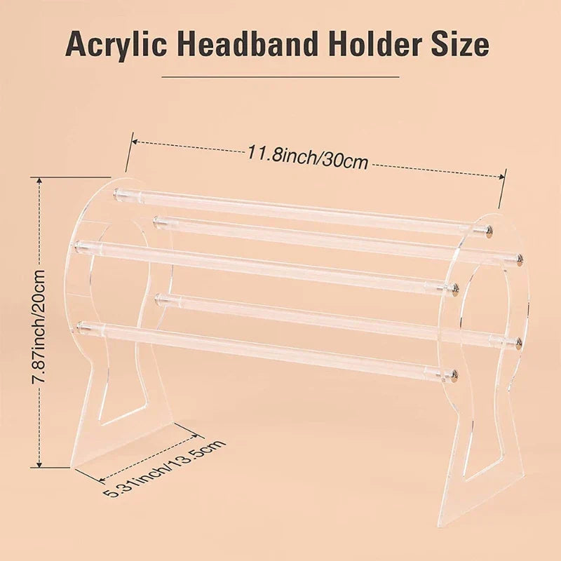 Multifunctional Headband Holder Clear Jewelry Organizer Perfect Headband