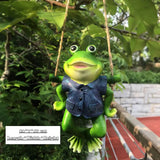 Creative Cute Frogs Cat Dog Resin Lying Santa