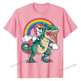 Unicorn Riding T rex Shirt Dinosaur Boys Girls