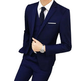 2021 Men's Sets Three-piece Wedding Business Men Formal