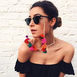 Fashion Colorful Tassel Women's Glasses Chain on the